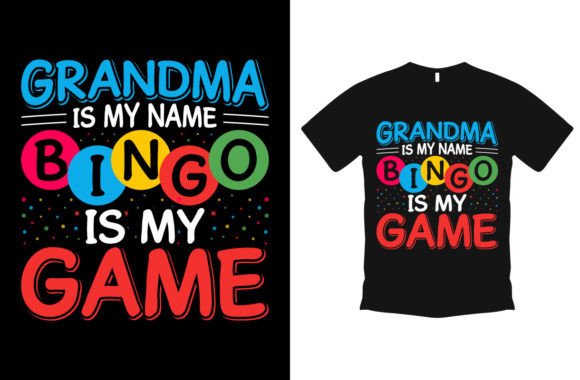 Bingo Gaming Graphic T Shirt Design: A Bold Vector Asset