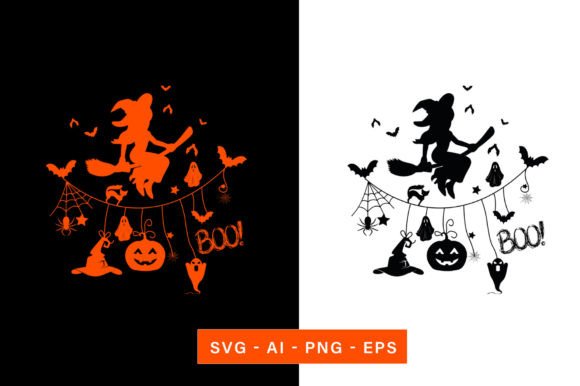 Bring Whimsy to Your Projects with a Funny Halloween Witch Vector Graphic