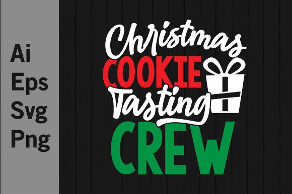 Christmas Cookie Tasting Crew: A Festive Design Asset