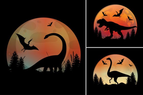 Dinosaur Sunset T-Shirt Design: A Graphic Designer's Deep Dive
