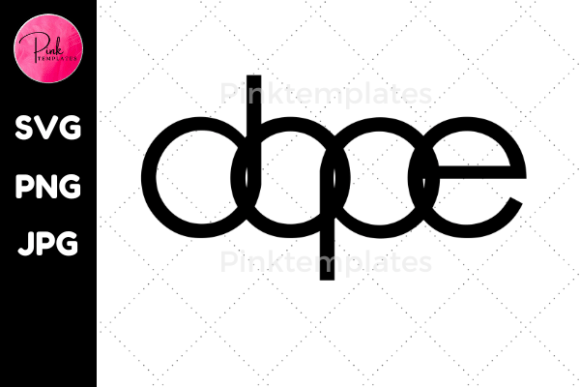 Dope Tshirt Word Art Design Graphic: A Bold Asset for Creators