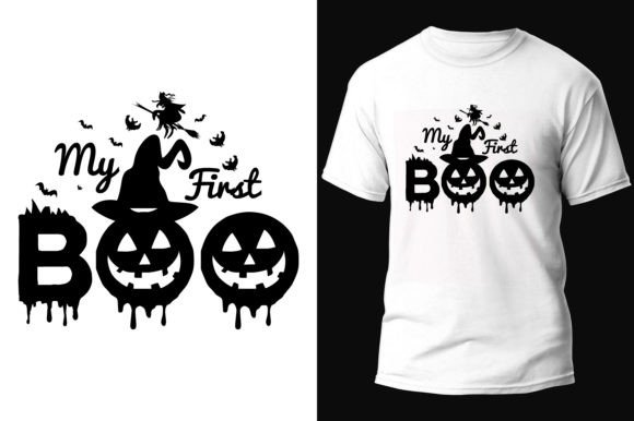 Halloween SVG T-shirt Design Graphic: A Spooky Asset for Creators