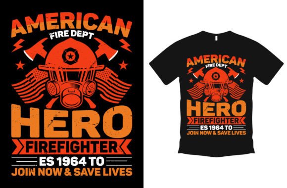 Ignite Your Brand: The Firefighter Gaming Graphic T Shirt Design