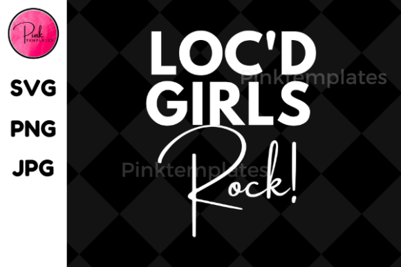 Loc'd Girls Rock: A Bold Graphic for Creative Projects