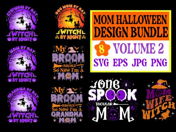 Spooktacular Mom Halloween Design Bundle for Creators