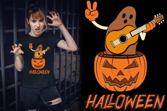 Unleash Spooky Style: Best Halloween Day Graphic Tshirt Design