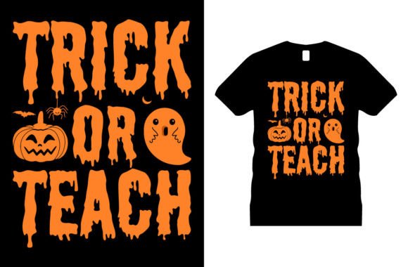 Unwrap Spooky Creativity: Halloween Graphic T-shirt Design Vector